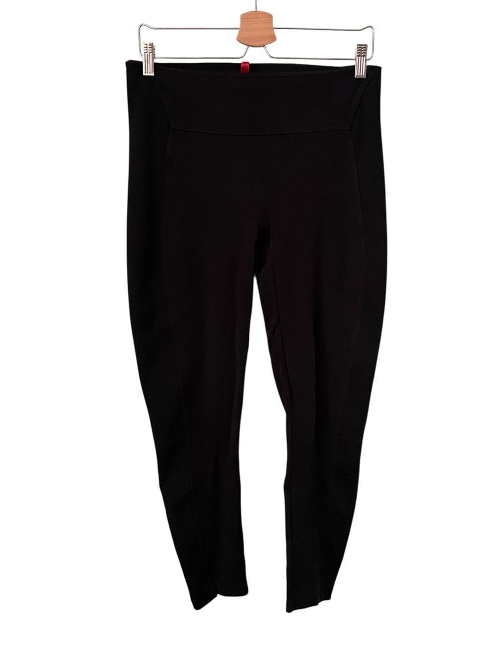 SPANX Black High-Waist Leggings in Size Large